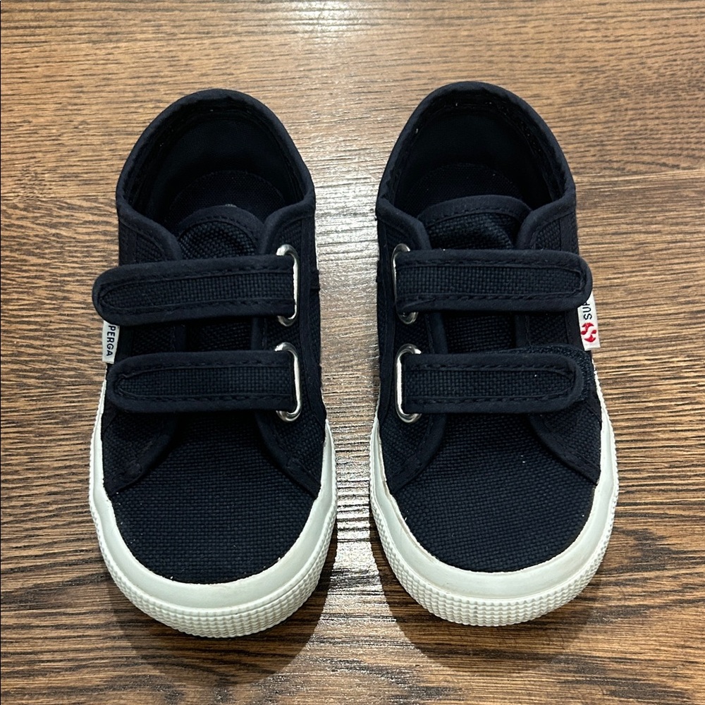 Kids Superga Navy Classic Sneakers